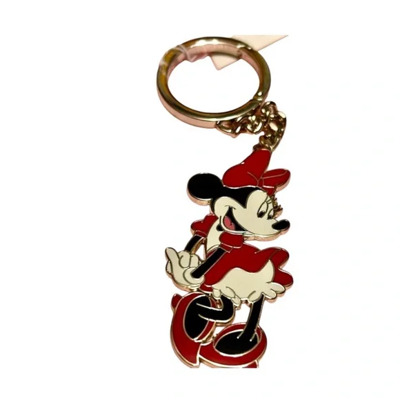 Kate Spade NEW in Dust Bag Disney Minnie Mouse Keychain & Bag Charm - Picture 2 of 7